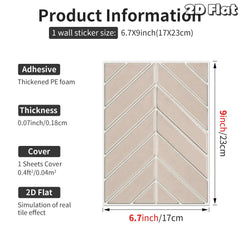 YICKYUE  -  10/12/14 Pieces Of Modern Wind Wall Stickers, Self-Adhesive Stickers For Bedrooms And Bathrooms - Easy To Install -2D Flat