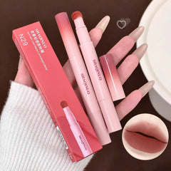 YICKYUE  -  Velvet Lip Gloss Matte Grey Pink Red Shiny Lipstick Long Lasting Waterproof Lip Mud Non-fading Lips Cosmetic Makeup