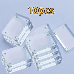 YICKYUE  -  10pc Transparent Acrylic Photo Frames Mini Magnetic Sticker Idol Card Photo Frame Desktop Decoration Cute Photo Holder PS Board