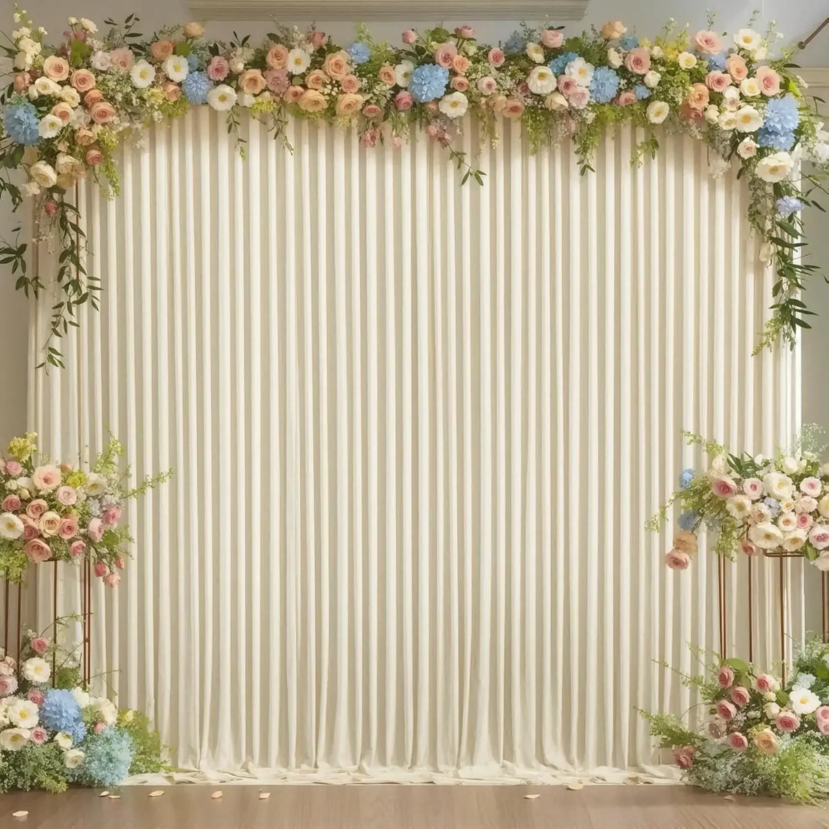 YICKYUE  -  5X10FT Pink Backdrop Curtains for Parties, Wrinkle Free Baby Photography Backdrop Drapes for Wedding Grils Birthday Shower