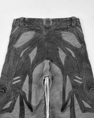 Hearujoy Black Ripped Y2k Baggy Jeans Harajuku Hip Hop High Waist Denim Pants 2024 New Gothic Retro Jeans for Men Wide Leg Streetwear