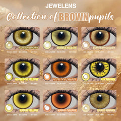 YICKYUE  -  Brown Color Contact Korean Big Eyes Lens Cosplay Contacts Orange Eye Makeup High Quality Fast Shipping