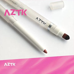 YICKYUE  -  Double Headed Lip Liner Pen with Brush Nude Lipstick Lip Outline Contour Sexy Red Pigments Waterproof Long Lasting Makeup