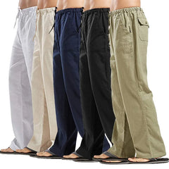HEARUJOY  -  Straight Leg Casual Pants for Men European American Style Comfort Fit Work Trousers Spring Autumn Office Wear