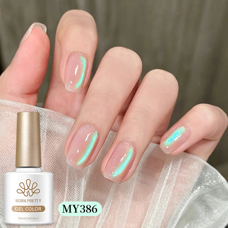 YICKYUE  -  10ml Aurora Water Light Cat Magnetic Gel Polish Colored Crystal Varnish Soak Off UV LED Long-Lasting Manicure