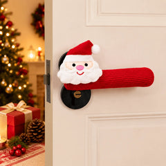 YICKYUE  -  3pcs Santa Claus Doorknob Gloves, Red Door Knob Protectors,Festive Atmosphere Hanging Ornaments, Halloween Home Door Decoration