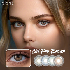 YICKYUE  -  1 Pair Freshlady 14.2mm Cleopatra Collection Colored Circle Lenses,Soft Breathable Natural Looking,Hazel Iris Enhancement Lenses