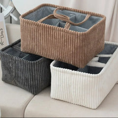 YICKYUE  -  Storage Baskets Hand-woven Sundries Basket Portable Household Clothing Toys Sorting Basket