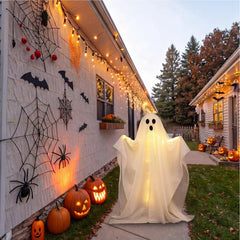YICKYUE  -  100cm Scary Standing Ghost Outdoor Halloween Light Up Decoration for Front Door Garden Haunted House Party Supplies
