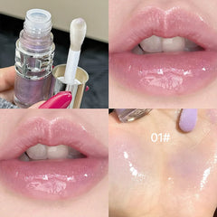 YICKYUE  -  Moisturizing Lip Glaze Jelly Mirror Water Gloss Lip Glaze Affordable Lipstick Lipgloss Tint Female Cosmetics Lip Stain
