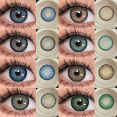 YICKYUE  -  1 Pair Brown Color Contact Lenses for Eyes Big Eyes Natural Lenses Beautiful Pupils Cosmetics Gray Lens Color Women