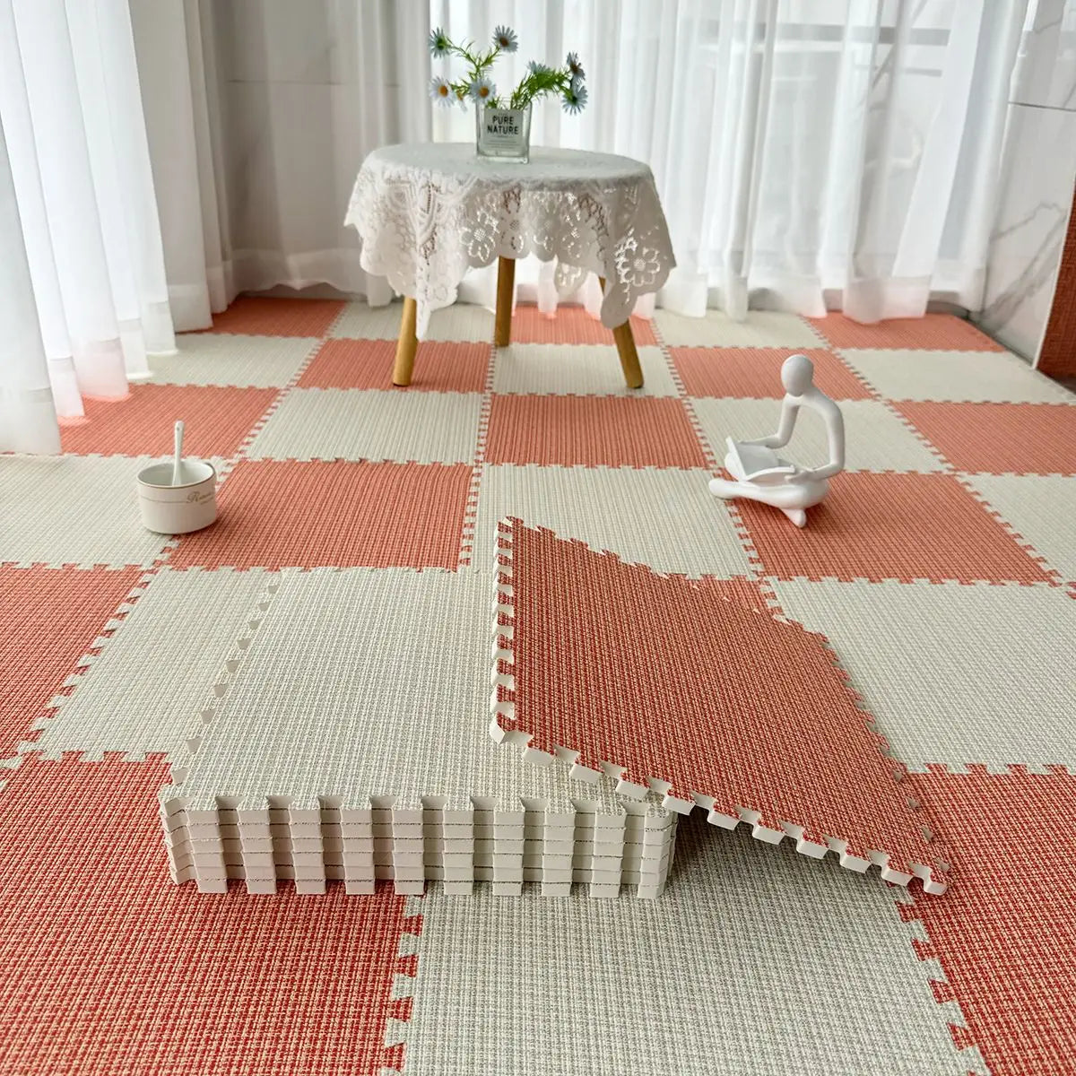 YICKYUE  -  Foam Anti-collision Children's Crawling Mats Splicing Floor Carpets Bedroom Living Room Rest Seat Cushion Bedside Decoration