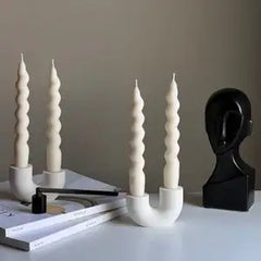 YICKYUE  -  Nortic Double Candlestick Holder Modern Wedding Table Decor Candle Holder Home Wedding Decor Desktop Ornament Best Gift