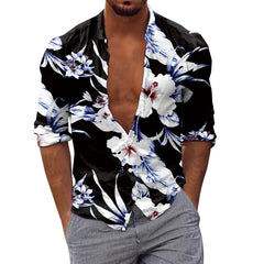 HEARUJOY  -  Fashion Classic Fit Business Casual Shirt Men Long Sleeve Winter Casual Printed Shirts Fashion Top Blouse Man Clothing Camisas