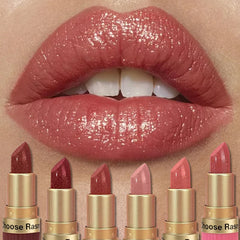 YICKYUE  -  Pearlescent Pink Glitter Velvet Lipstick Delicate Pearl Shimmer Diamond Lipstick Waterproof Long Lasting Women Makeup Cosmetic