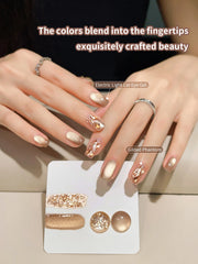 YICKYUE  -  2Pc 10Ml Sparkling Light Broken Drill Gel Nail Polish Used For Soak Off UV Light For Gel Nails DIY Nail Salon LED Gel Varnish