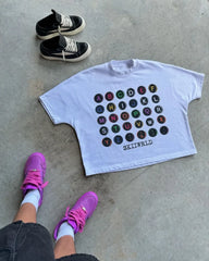 Hearujoy High Street American fashion letter print short-sleeved shirt men Y2k 2024 new Gothic Harajuku punk casual oversized T-shirt