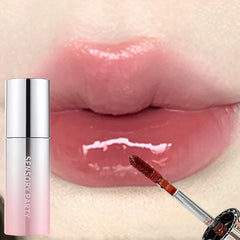 YICKYUE  -  Crystal Jelly Mirror Surface Lip Oil Plumping Colorfast Makeup Lasting Anti Stick Cup Sexy Moisturizing with Lips Gloss Cosmetic