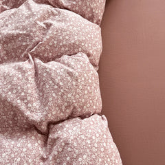 YICKYUE  -  Floral Bedding Sets Ins Princess Duvet Cover Pillowcase Twin Queen Full Size No Filling Flat/Fitted Sheet Set Home Decor