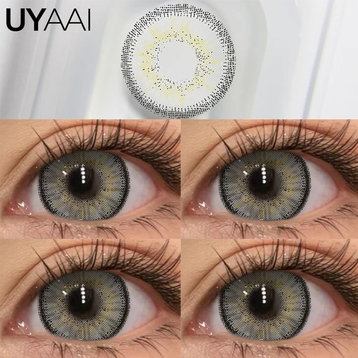 YICKYUE  -  NEW Colored Contact Lenses Gray Pupils Natural Look Fashion Women Green Contact Lenses Brown Contact Lenses High Quality