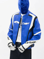 Hearujoy American Pioneer Motorcycle jackets Windproof Oversized Loose coat men winter Leather jacket Clip Racing Suit new men clothing