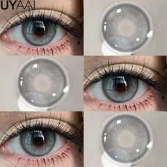 YICKYUE  -  Contact Lenses  Natural Brown Lens Beauty Pink Eyes Color Lenses Cosmetics Gray Eye Lenses Makeup Green Beauty Colorcon