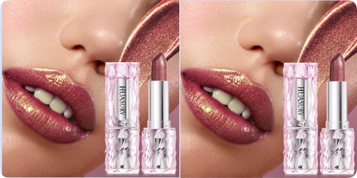 YICKYUE  -  Waterproof Shimmer Lipstick: Pearlescent Fine Glitter Long Lasting Lip Gloss New Arrival for Smooth Shiny Lip Makeup