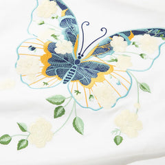 HEARUJOY  -  Men Embroidery T Shirt Flower Butterfly Graphic T Shirts Women Fashion Streetwear Designer Tees Cotton O Neck High Street