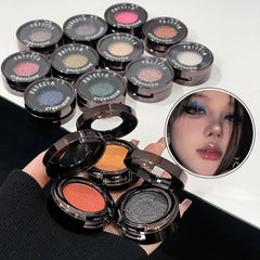 YICKYUE  -  Metallic Glitter Smoked Green Eyeshadow Cream Chameleon Blue Sparkling Shimmer Highlighter Eyeshadow Palette Eye Shadow Makeup
