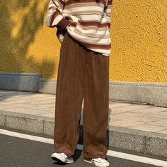 Hearujoy New Baggy Striped Sweatpants For Men Straight-Leg Pants Fashion Hip Hop Streetwear Harajuku Trousers Casual Bottoms Male Clothes