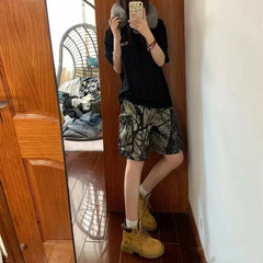 Hearujoy Mens Shorts Workwear Camouflage Pocket Shorts Breathable Daily Casual Personality Versatile Shorts Men'S Clothing Summer New