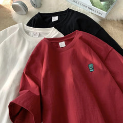 YICKYUE  -  White T Shirt Oversized Cotton for Men Men's Summer 5XL T-shirts Fashion Print Male Casual Wear Tee Shirts Big Size Tshirts