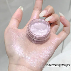 YICKYUE  -  Waterproof Sparkling Jelly Gel Eye Shadow Quick Drying Pearlescent Shimmer Glitter Highlighter Lying Silkworm Pear Eyeshadow