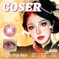 YICKYUE  -  14.2mm Magic Pop Anime Colored Contact Lenses Half Year Prescription Lens Halloween Party Cosplay Cosmetic Eye Beauty