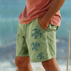 HEARUJOY  -  Men'S Boxers Sportswear Surfwear Gym Beach Shorts Men Cotton Shorts Resort 3d Printed Shorts Elastic Shorts Masculino Academia