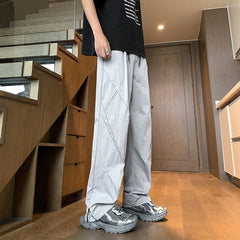 Hearujoy Summer Thin Quick Dry Running Pants Men Sportswear Elastic Waist Jogging Sweatpants Trousers Tracksuit Training Straight Pants