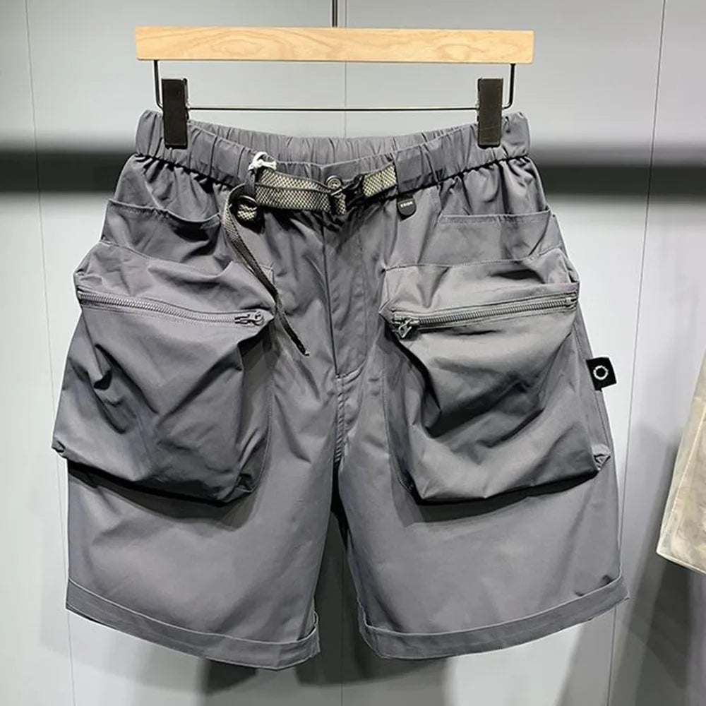 Hearujoy Men's Casual Pants Summer Street Fashion Simple Workwear Harem Mid Pants New High Quality Loose Thin Unique Shorts for Men