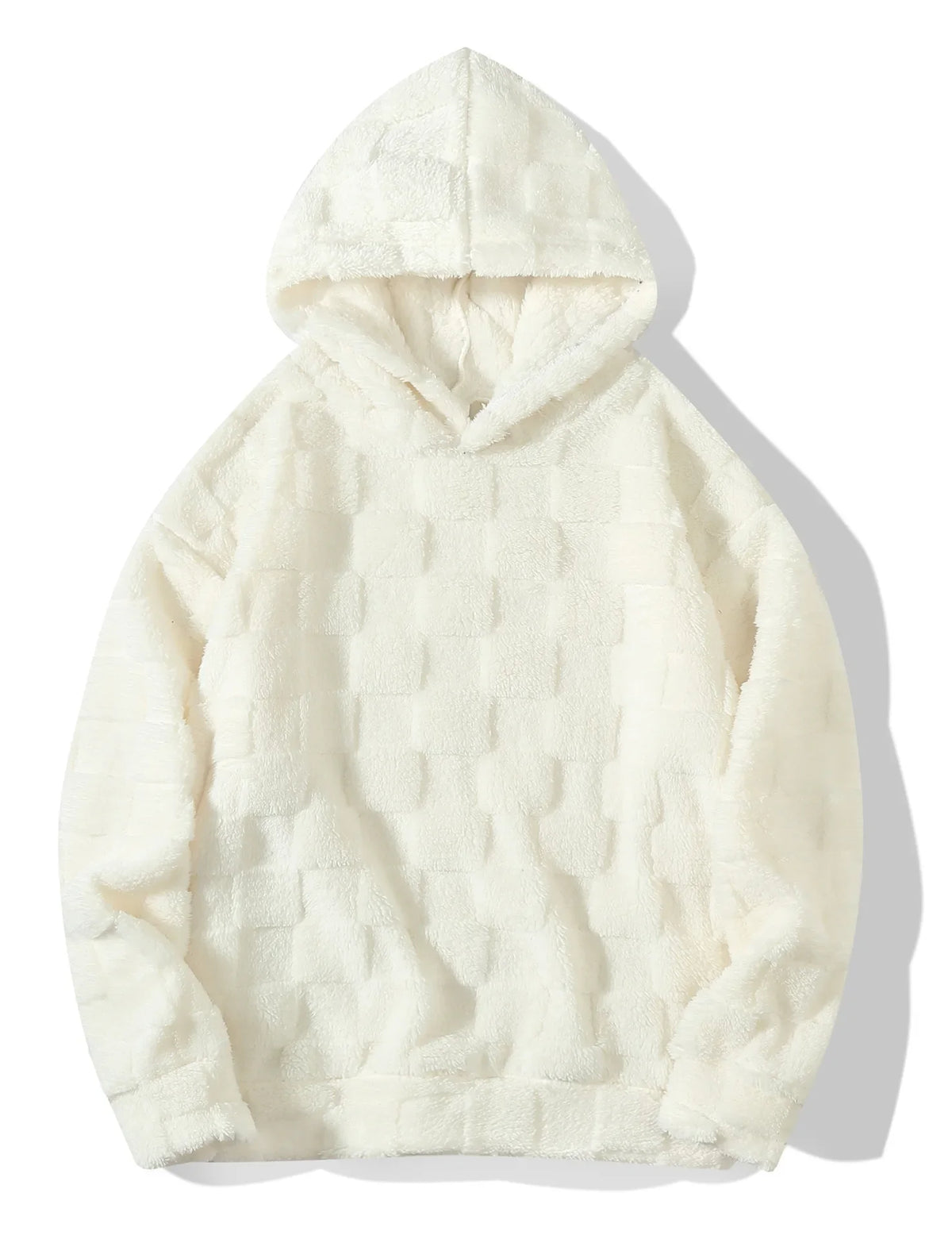 HEARUJOY  -  Men New Solid Hoodies Hooded Sweatshirt Lamb Wool Sweatshirts Pullover Outerwear Loose Fit Pockets Sports Patchwork Spring