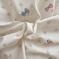 YICKYUE  -  Smooth Cool Bedding Set Lace Cute Duvet Cover Sheet Pillowcases Soft Imitation Silk Bedroom Linen Set Comfortable for Bed