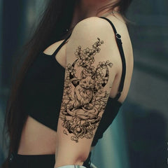 YICKYUE  -  Herb Juice Fox Temporary Tattoos Tattoo for Woman Man Arm Art Fake Tattoo Semi Permanent Realistic Waterproof Tattoo Sticker
