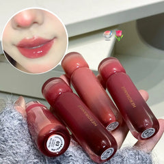 YICKYUE  -  Smoked Grape Purple Red Lip Glaze Mirror Water Lip Gloss Moisturizing Liquid Lipstick Clear Tint Makeup Korean Women Cosmetics