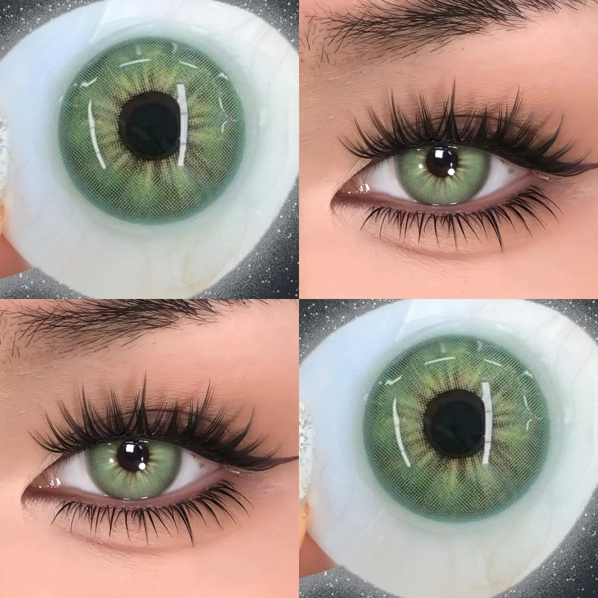 YICKYUE  -  Natural Soft Colored Contact Lenses,  Prescription Lenses, Sensitive Eyes Friendly, for Summer & Autumn Holiday Daily