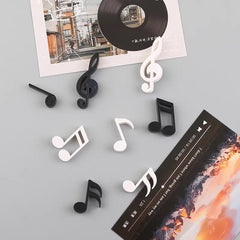 YICKYUE  -  4-6pcs Personalized and Fun Cassette Record Disc Tape Music Note Refrigerator Magnets Creative Fridge Photo Message Magnet