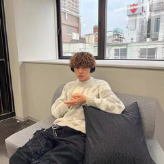Hearujoy Autumn And WWinter Season Men's And Women's Hip-hop Pullover Knitted Sweater Retro Street Top Y2k Fashion Trend Clothing