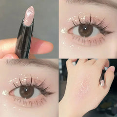 YICKYUE  -  Diamond like Feel Glittering Highlighter Stick Silky Ductility 3D Face Brightening Eye Shadow Pen for Makeup