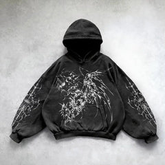 Hearujoy Harajuku y2k tops oversized goth new goth streetwear sweatshirt hoodie 2024 gesan print hoodies women couples gothic clothes