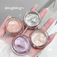 YICKYUE  -  Waterproof Sparkling Jelly Gel Eye Shadow Quick Drying Pearlescent Shimmer Glitter Highlighter Lying Silkworm Pear Eyeshadow