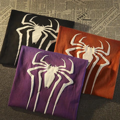 HEARUJOY  -  New American Retro Spider Print T shirt Women's Hot Sale Loose Street men Dopamine Tops summer vintage gothic y2k clothes