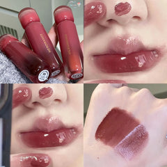 YICKYUE  -  Smoked Grape Purple Red Lip Glaze Mirror Water Lip Gloss Moisturizing Liquid Lipstick Clear Tint Makeup Korean Women Cosmetics