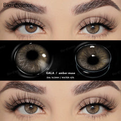 YICKYUE  -  Colored Contact Lenses High Quality Brown Lenses Natural Iris Lenses Hazel Contacts Colored Pupils Cosmetic Beauty